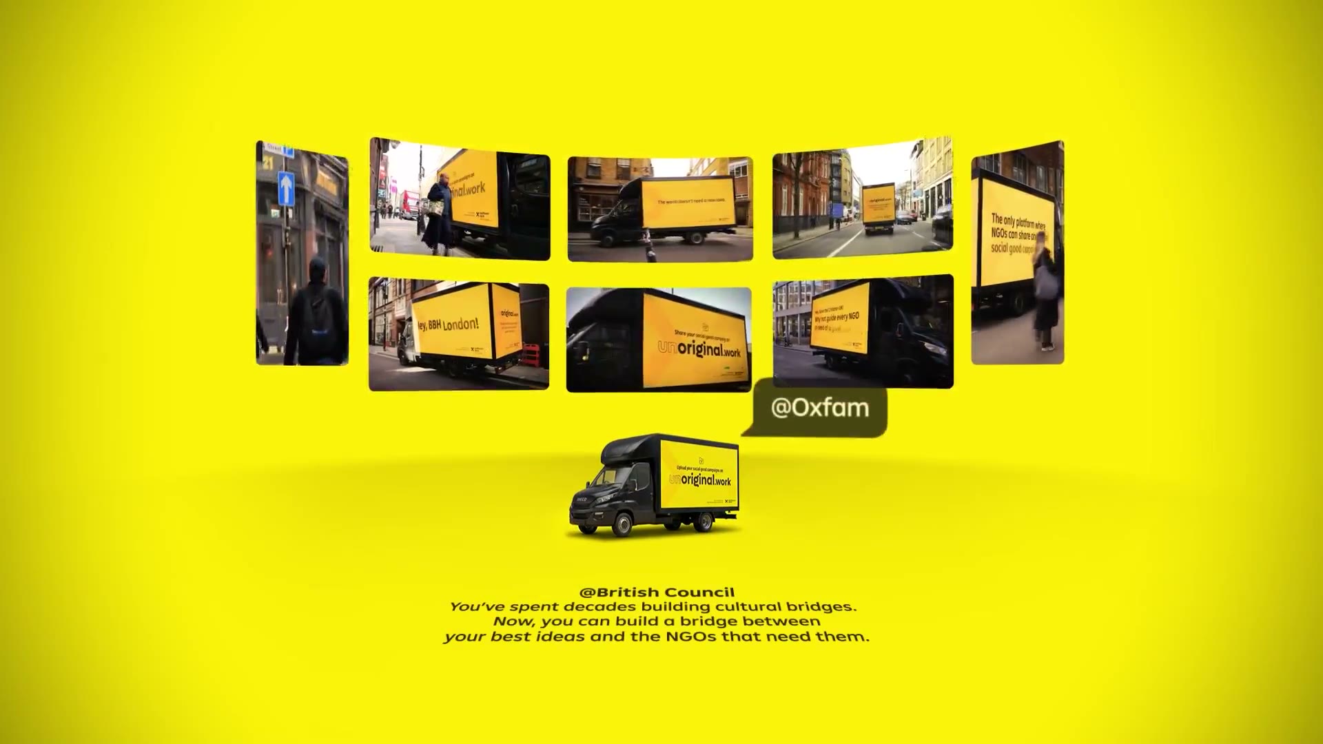 LED truck activation in London, aimed at the owners of good ideas